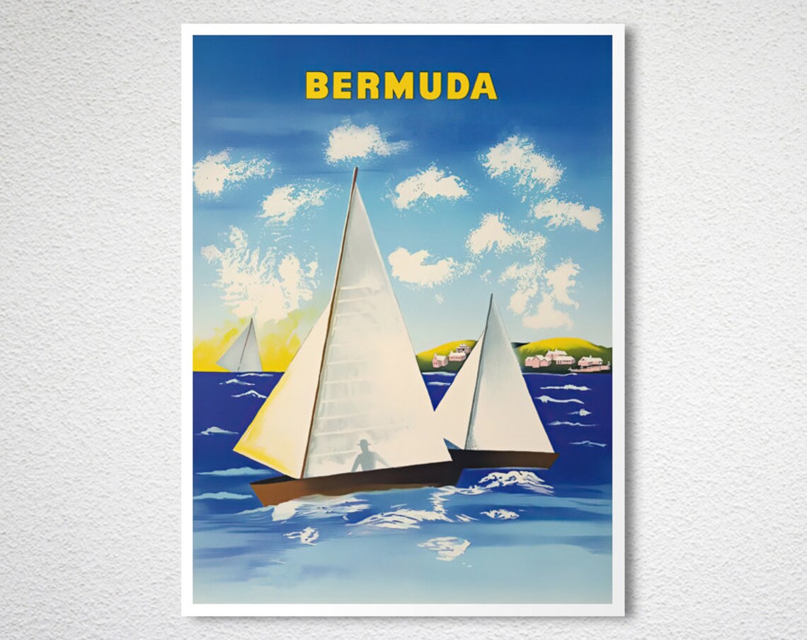 Bermuda Vintage Travel Poster, Travel Poster - Image 2