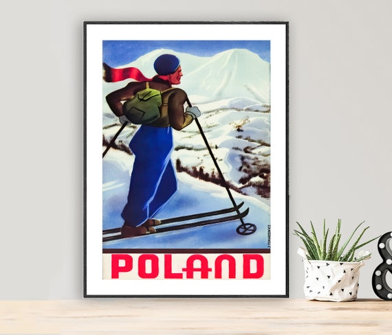 Poland Vintage Travel Poster Poster Paper Or Print Gift Idea Wall Decor