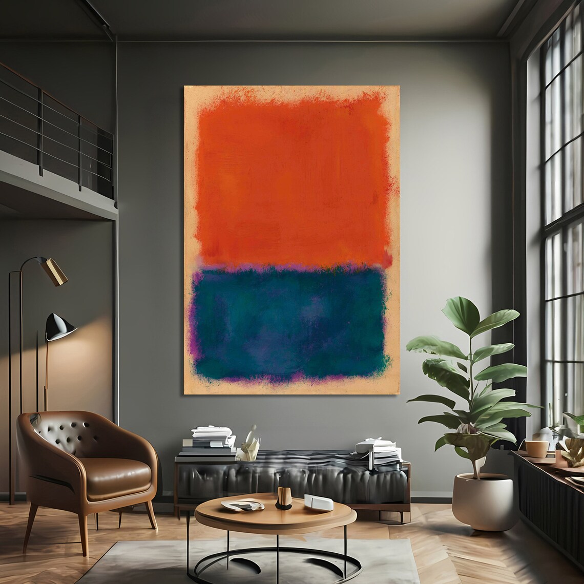 Mark Rothko Style Vibrant Abstract, Modern Decor - Image 3