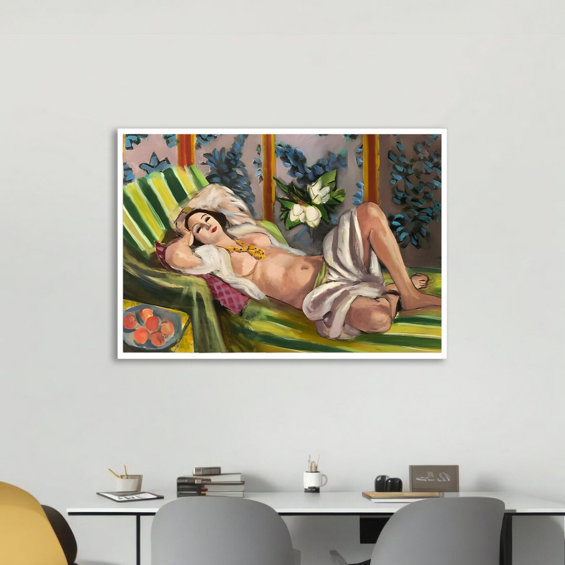 Reclining Nude, Henri Matisse Inspired Art Print - Image 5