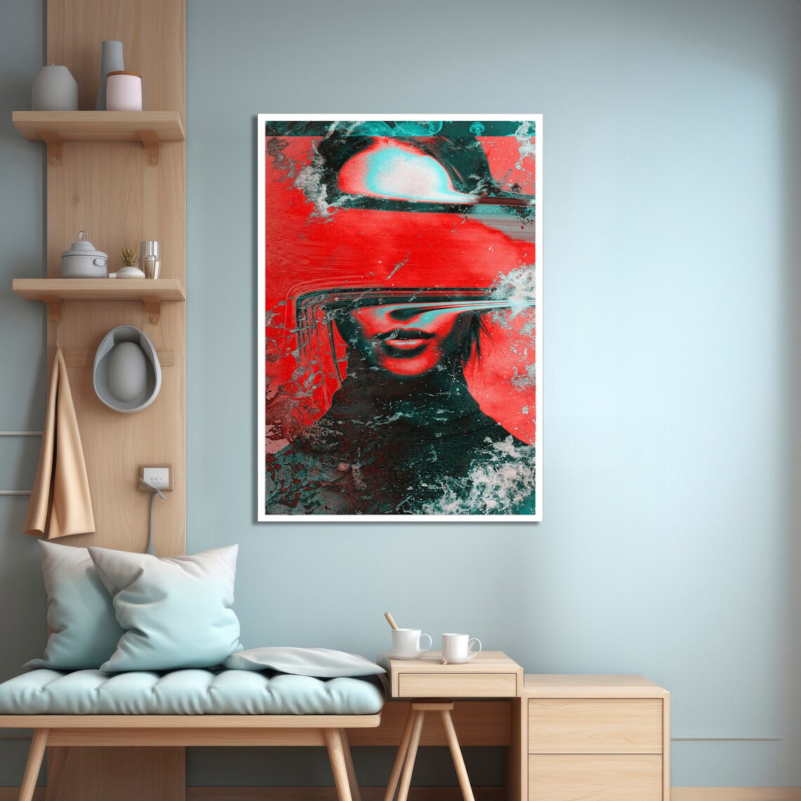 Abstract Woman Art Print, Modern Contemporary Decor - Image 4