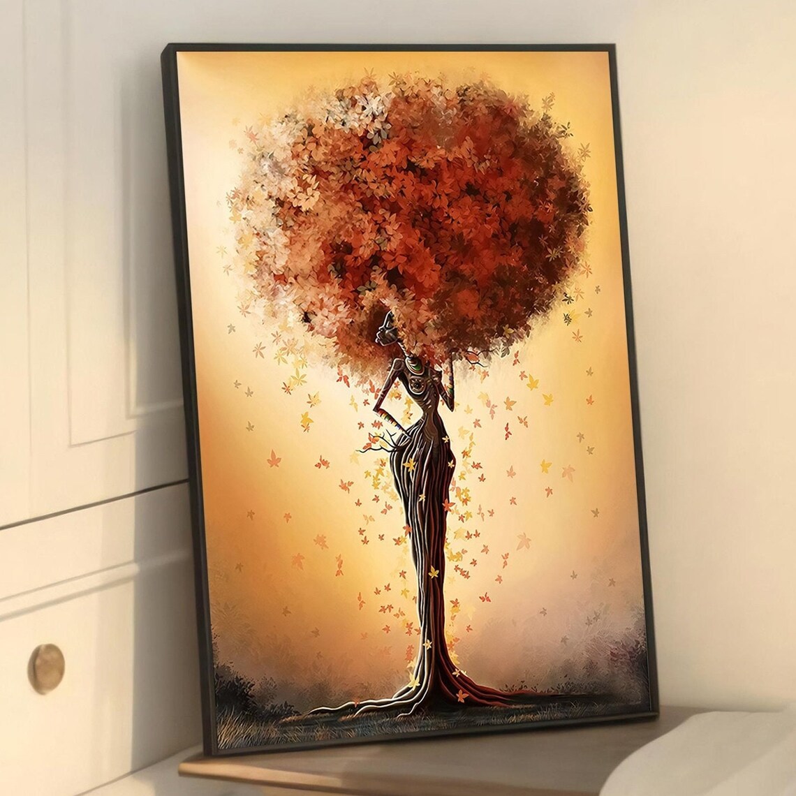 Tree Woman Abstract Modern Art Print, Home Decor - Image 5
