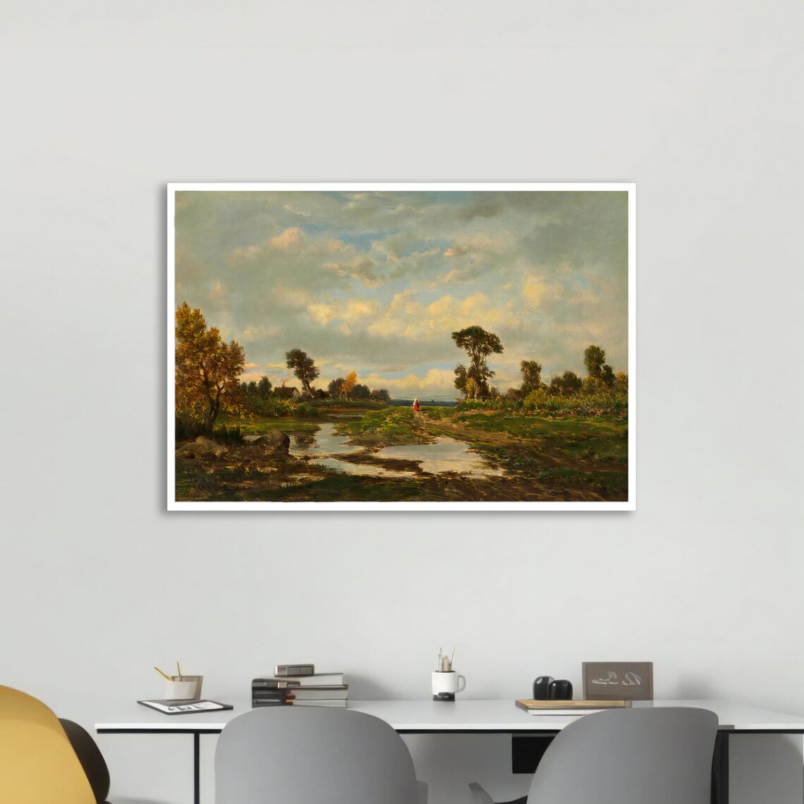 Serene Landscape, Gustave Courbet Idyllic Countryside - Image 4