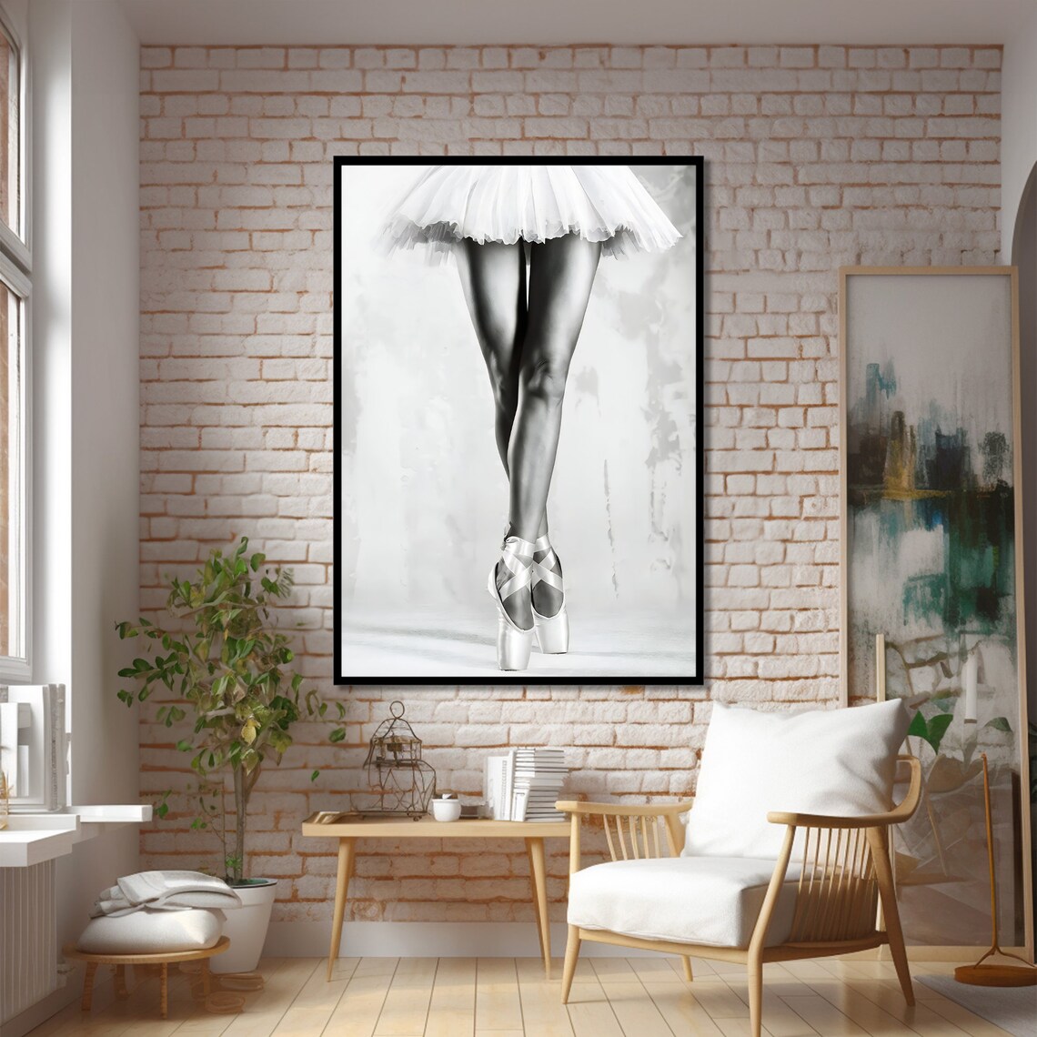 Elegant Ballerina Wall Decor, Dance Enthusiast Art Print - Image 2