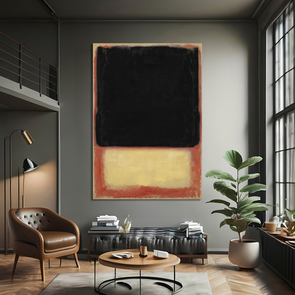 Mark Rokhto Inspired Bold Contrast Abstract - Image 4