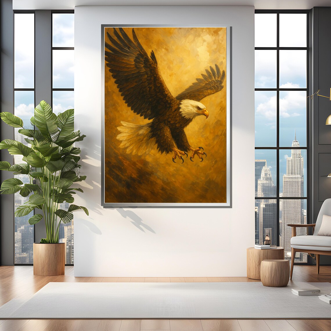 Majestic Bald Eagle In Flight Art Print - Image 4
