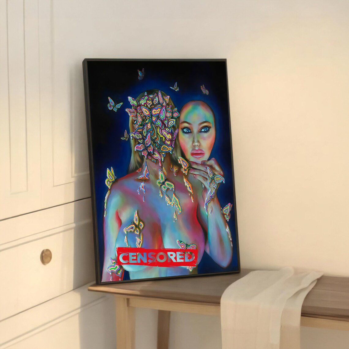 Sensual Butterfly Transformation, Bold Provocative Art - Image 5