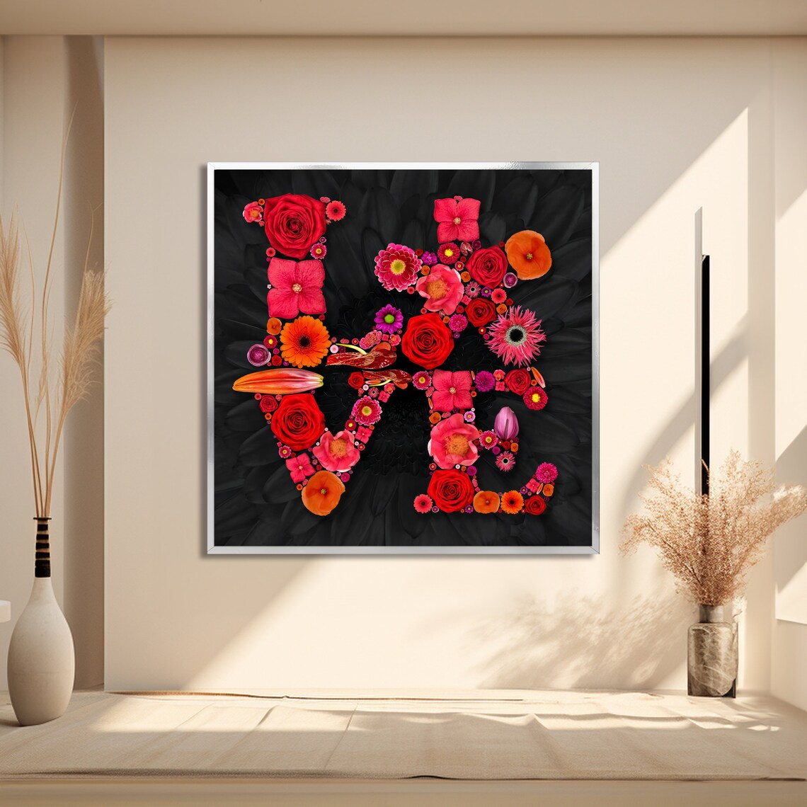 Floral Love Painting, Romantic Botanical Design - Image 2