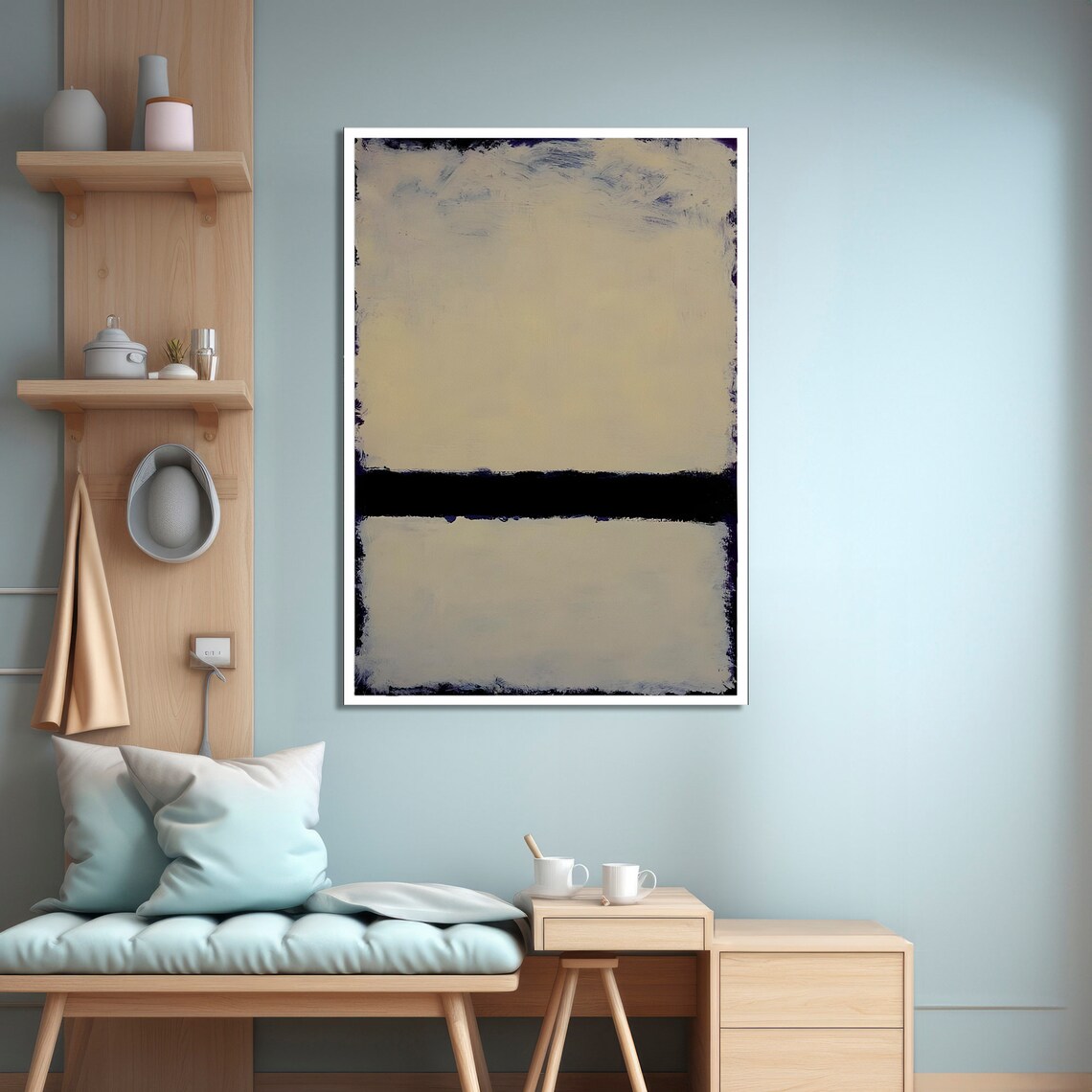 Mark Rokhto-Inspired Minimalist Abstract Painting - Image 4