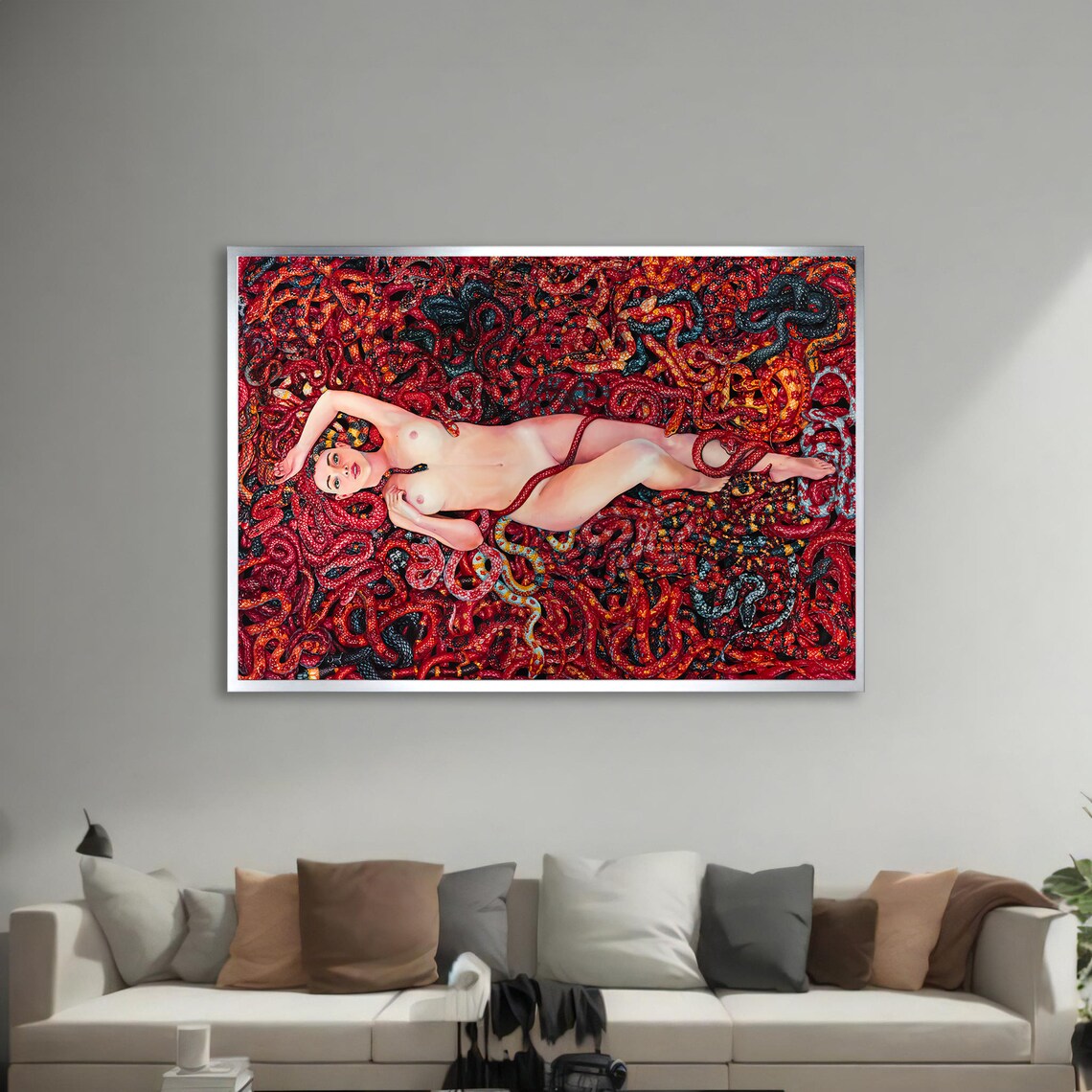 Surreal Erotic Art Print, Bold Modern Bedroom Decor - Image 3