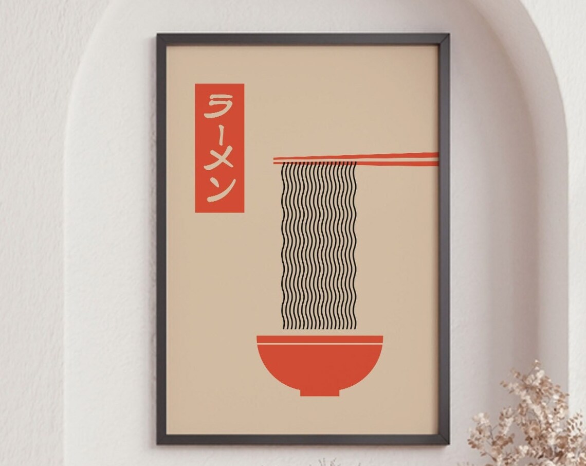 Ramen Noodle Vintage Poster, Japanese Culture Print - Image 6