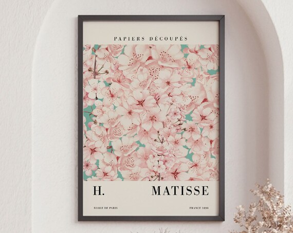 Henri Matisse Cherry Blossom Papiers Decoupes Pink Floral Print