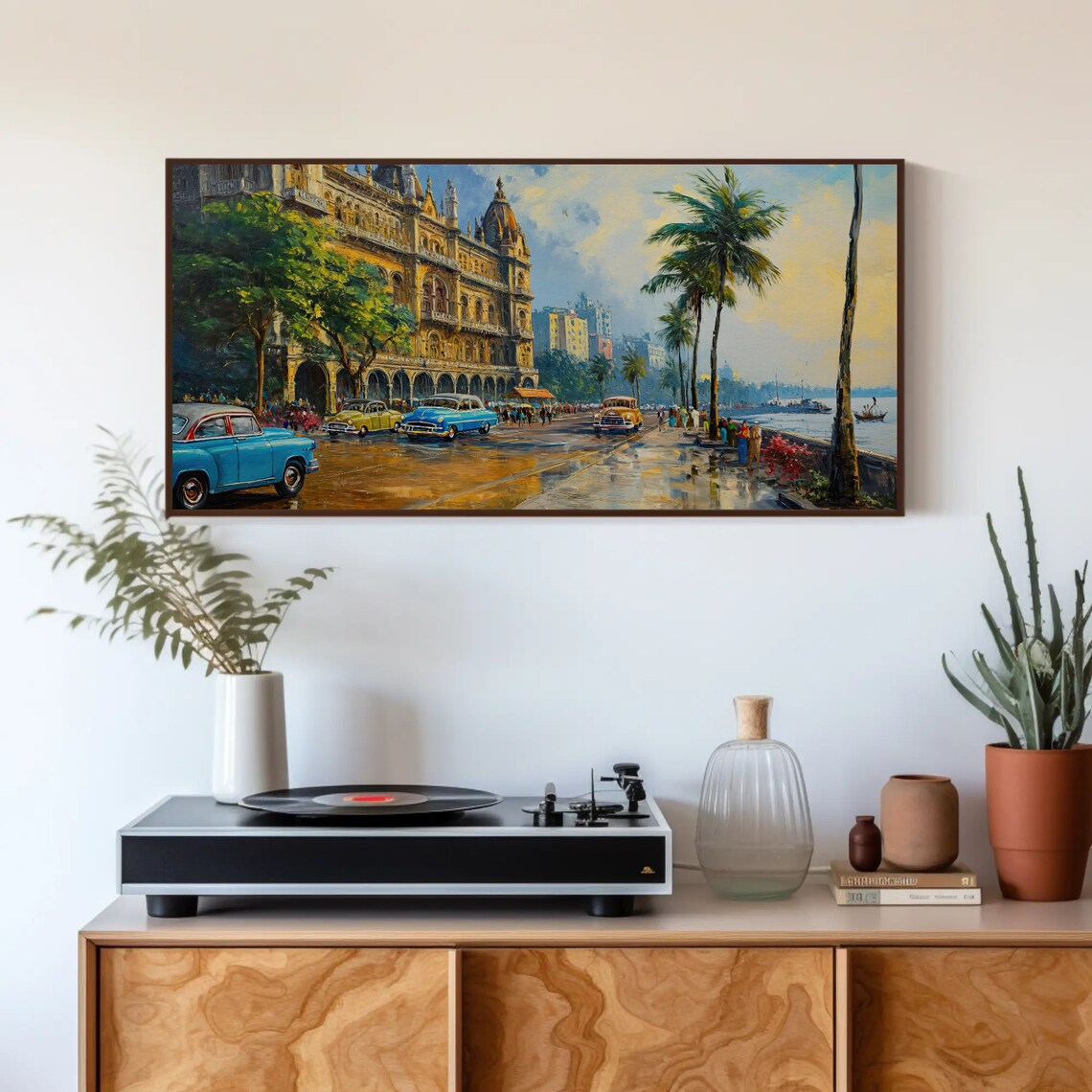 Mumbai Coastal Art Print, Indian Travel Poster - Image 4