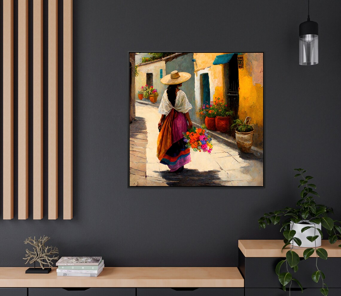 Mexican Folk Art Print, Colorful Latino Decor - Image 2