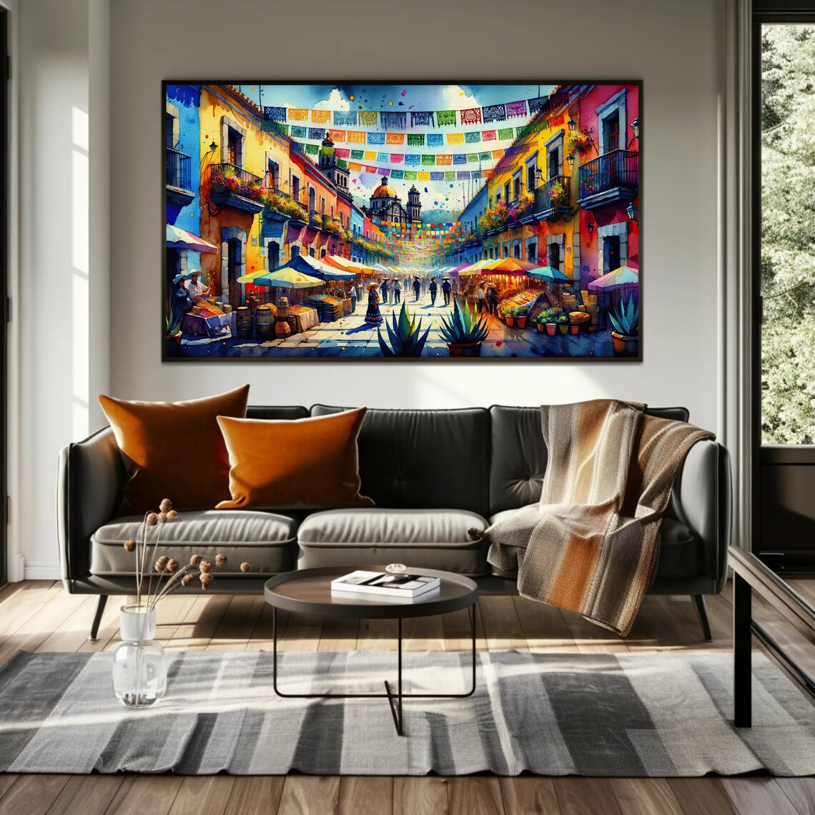 Essence Of Mexico, Mexican Street Painting Art Print - Image 2
