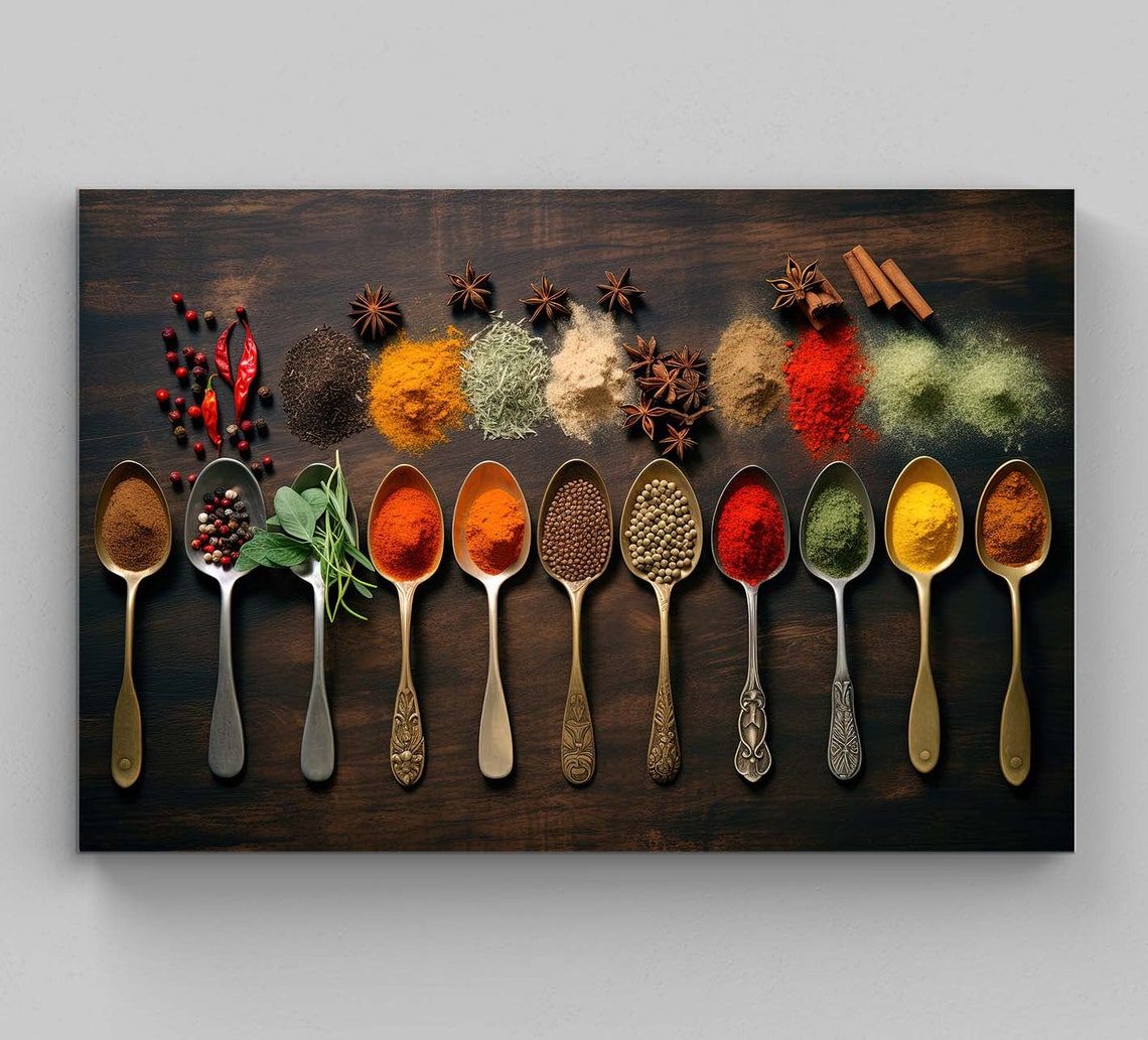 Spice Herb Colorful Kitchen Art Print