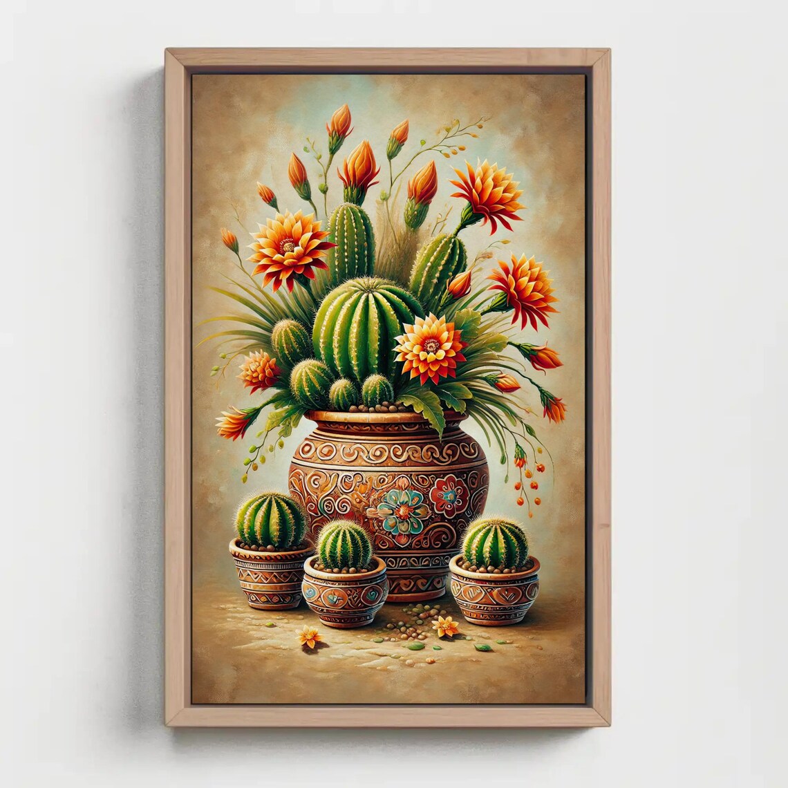 Mexican Cactus Botanical Desert Landscape Art Print - Image 5