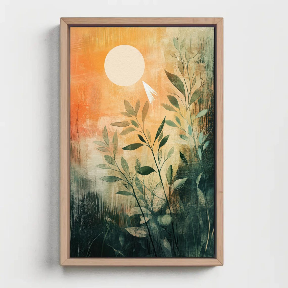 Abstract Botanical Garden of Green Leaves Under a Blazing Sun Poster - Image 5