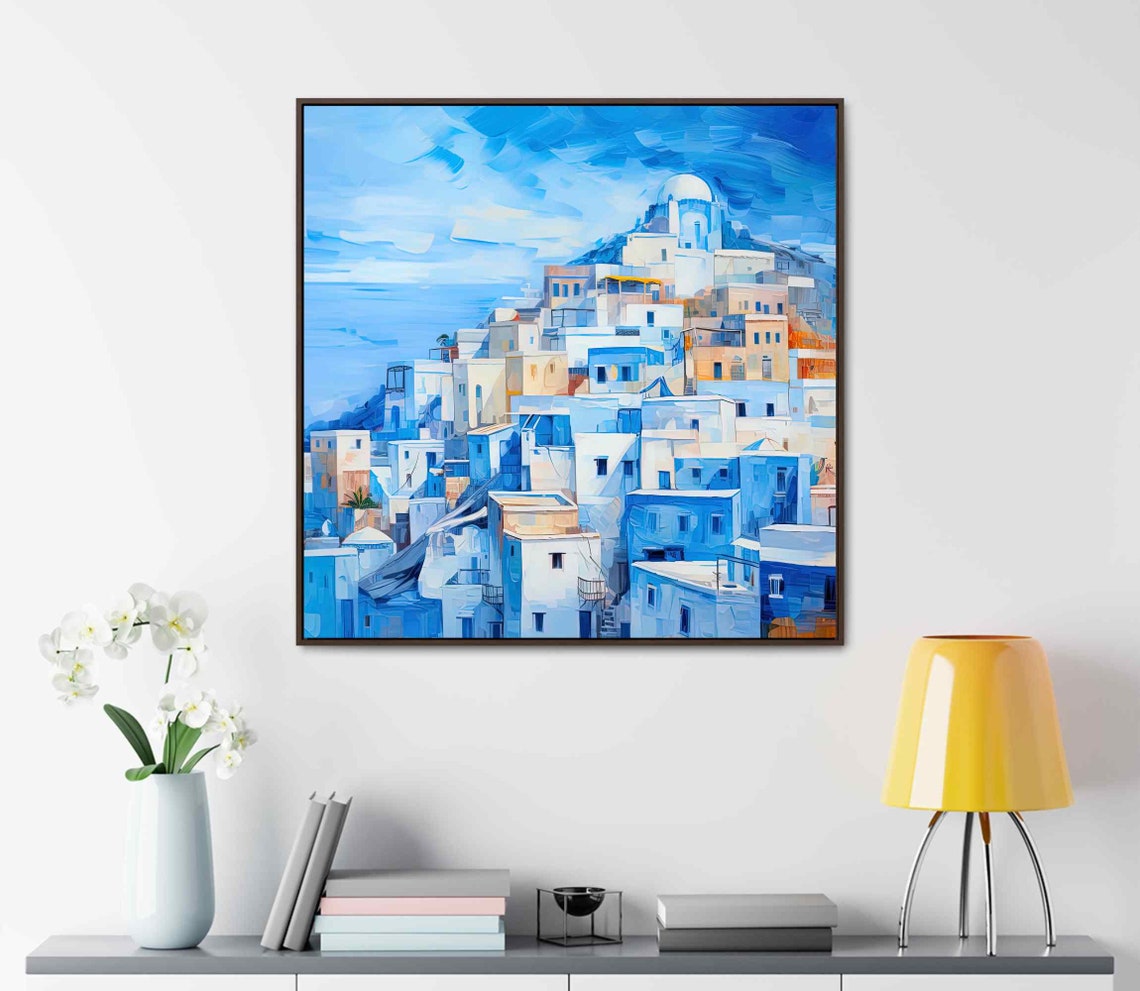 Chefchaouen Blue City Hillside Whitewashed Town Morocco Poster - Image 4
