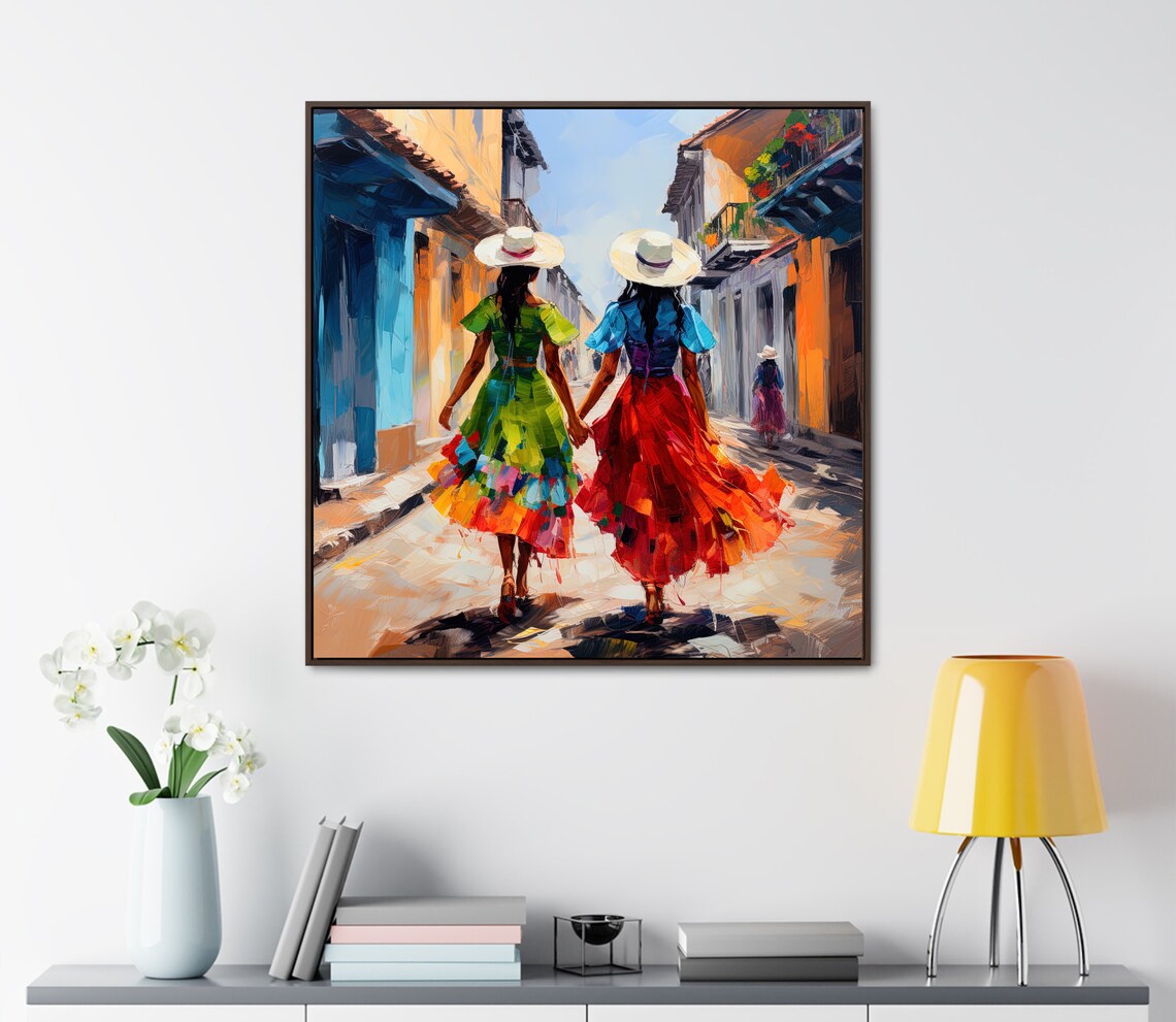 Colombian Woman Travel Poster, Portrait Art Print - Image 3