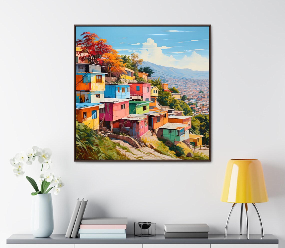 Petionville, Haiti City Travel Poster, Haitian Art - Image 4