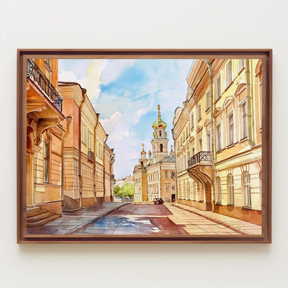Saint Petersburg Streets Travel Poster, Russian City - Image 5