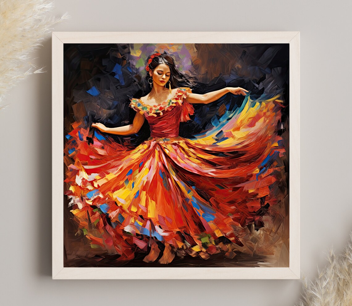 Mexican Jarabe Tapatio Folklorico Folk Dance Art Print