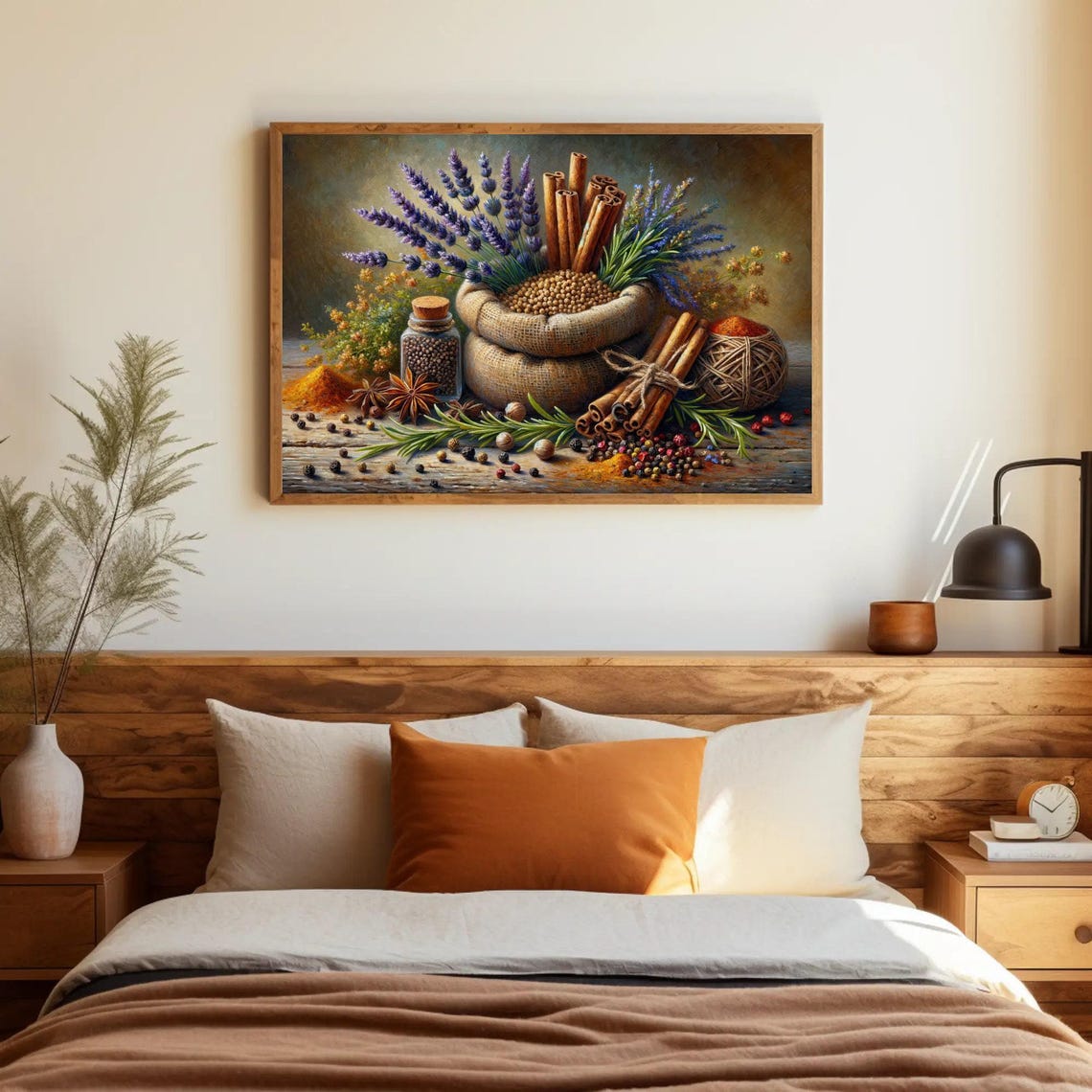 Lavender Cinnamon And Spices Rustic Still Life Kitchen Poster - Image 4