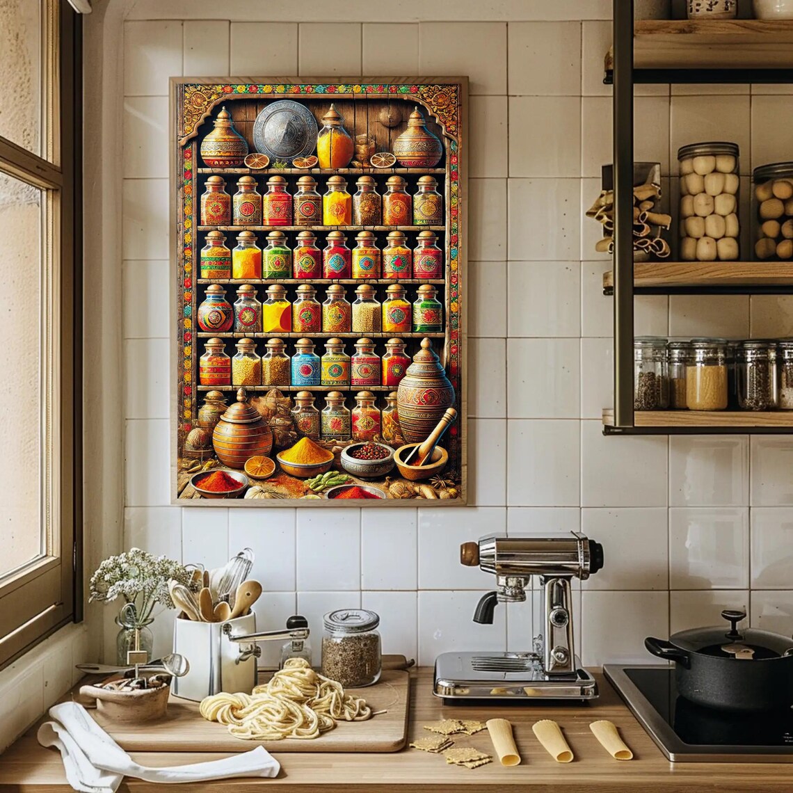 Indian Kitchen Herbs and Spices Wall Art Print - Image 3