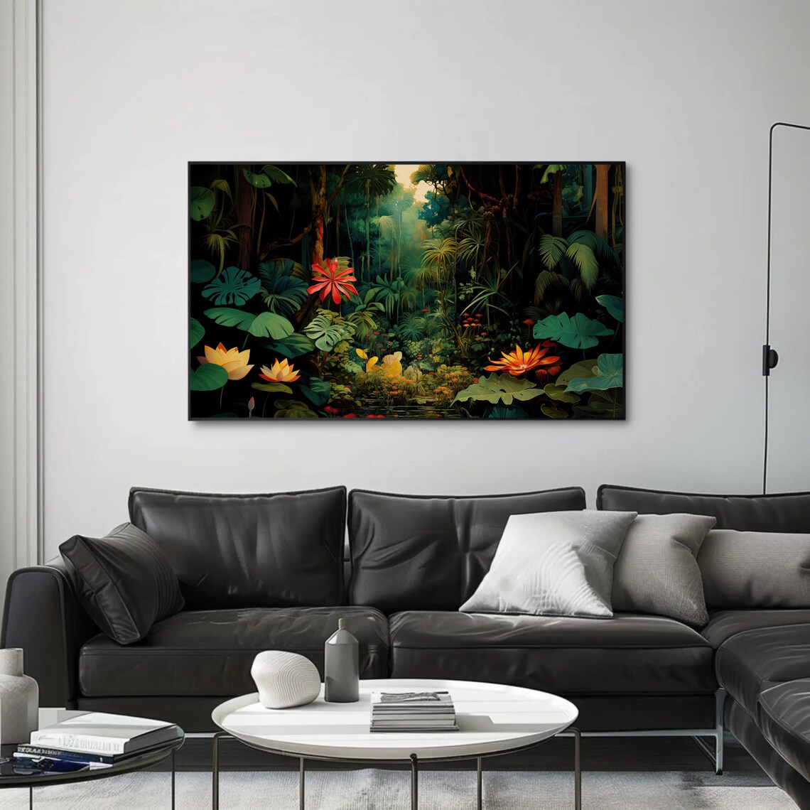 Tropical Jungle Green Forest Nature Art Print - Image 4