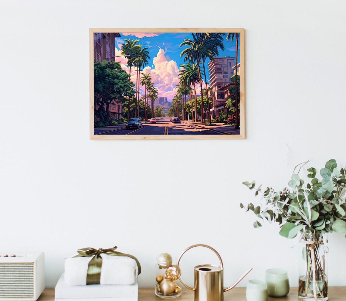 Honolulu Art Hawaiian Travel Poster Hawaii Art Hawaiian Travel Poster Hawaii Oil Painting Home Decor - Image 4