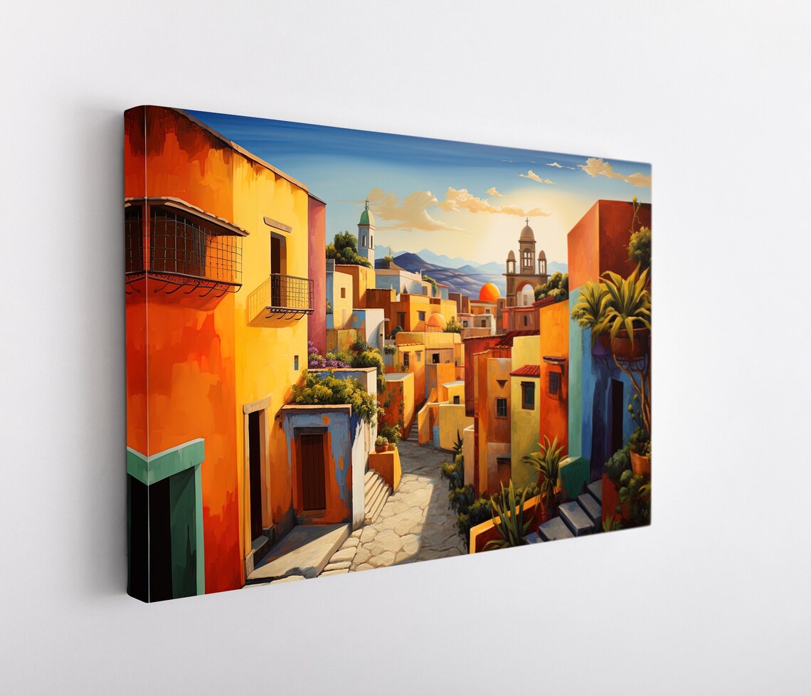 Mexico Oil Painting Art Print, Mexican Home Decor - Image 4