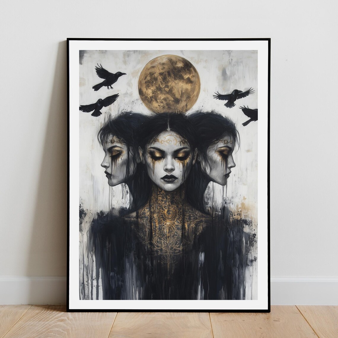 Hecate Three-Faced Goddess Art Print, Pagan Magic - Image 5