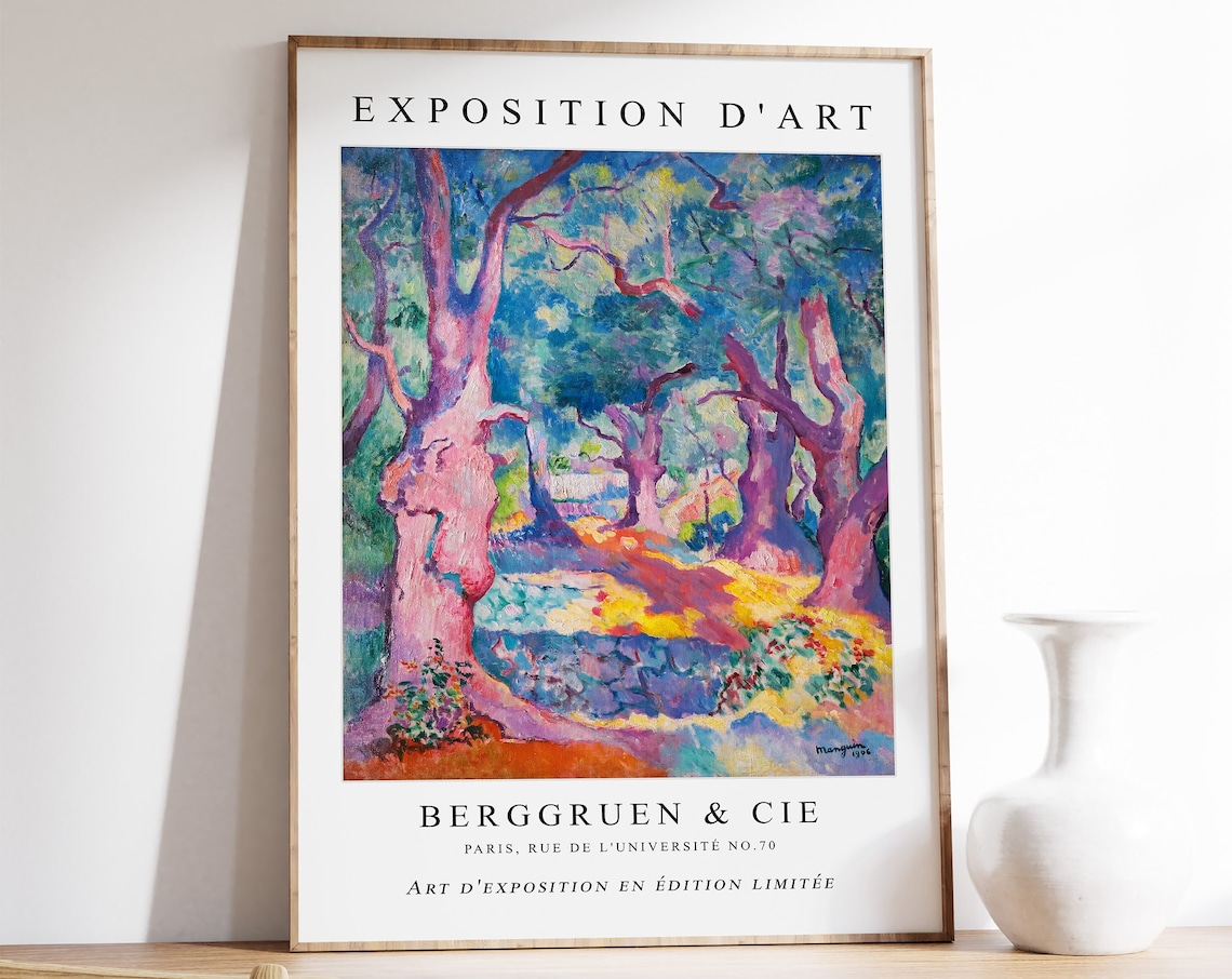 Henri Manguin Olive Trees in Cavalier Exhibition Poster