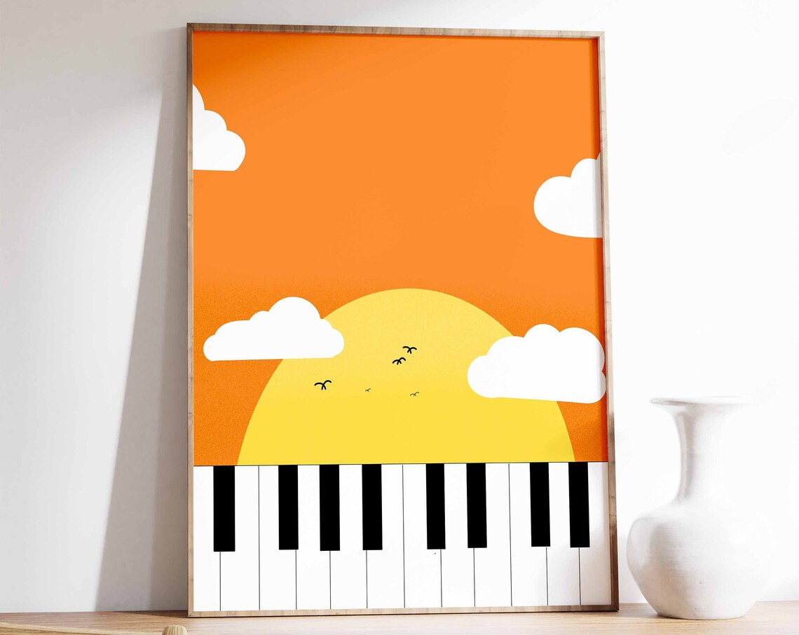 Retro Music Poster, Vintage Music Wall Art Print