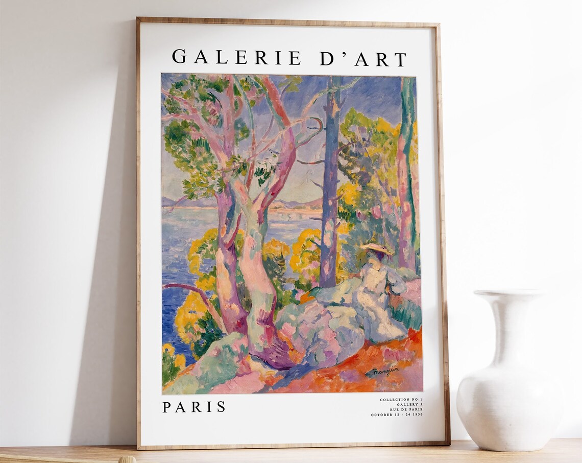 Henri Manguin Coastal Print Galerie d Art Paris Fauvist Trees