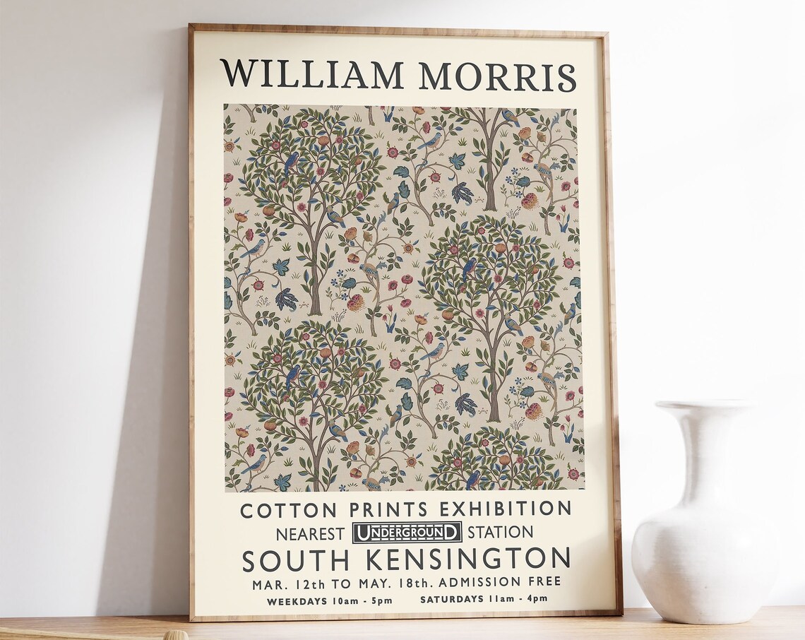 William Morris Vintage Textiles Poster Print