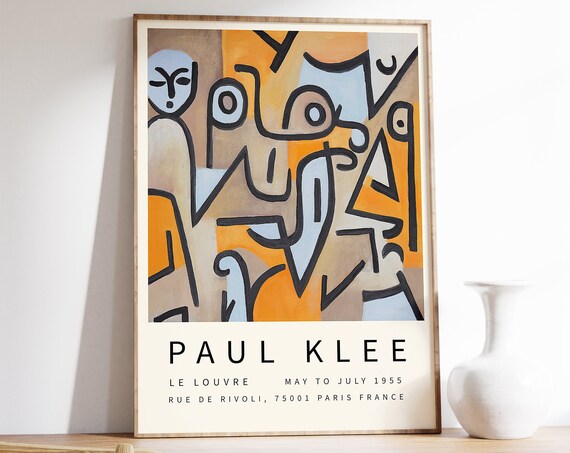 Paul Klee Exhibition Poster, Abstract Modernism Art Print