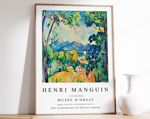 Henri Manguin Les Maures Garden Exhibition Poster