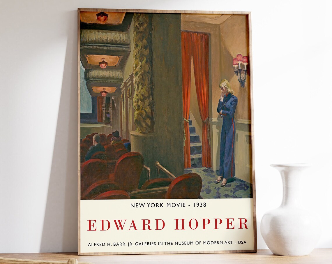 Edward Hopper New York Movie Exhibition Poster