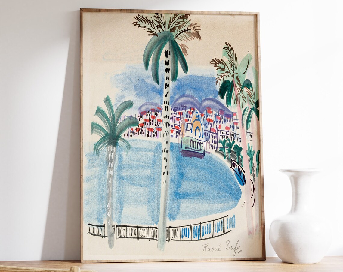 Raoul Dufy Nice Fauvist Art Print, Travel Decor