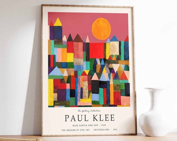 Paul Klee Exhibition Poster Poster Print