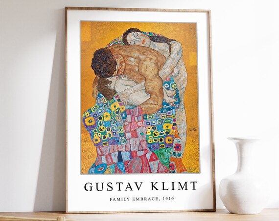 Gustav Klimt Poster Gallery Quality Print Family Embrace Art Nouveau Modern Art Wall Art Decor Floral Art Gift Ideas A1a2a3a4
