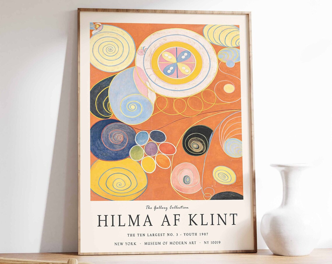 Hilma Af Klint The Ten Largest Number 3 Youth Abstract Wall Art