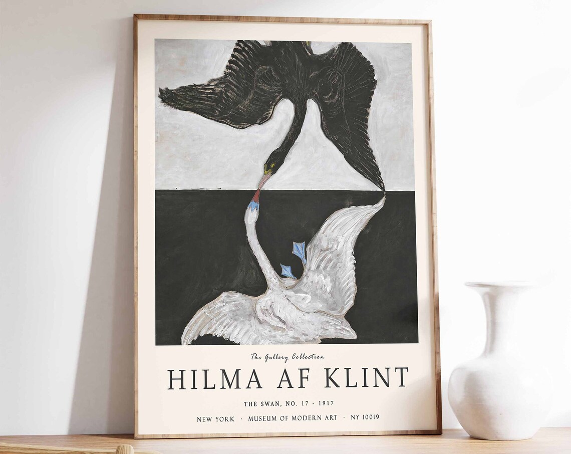 Hilma af Klint The Swan No. 17 1917 Abstract Gallery Art Poster