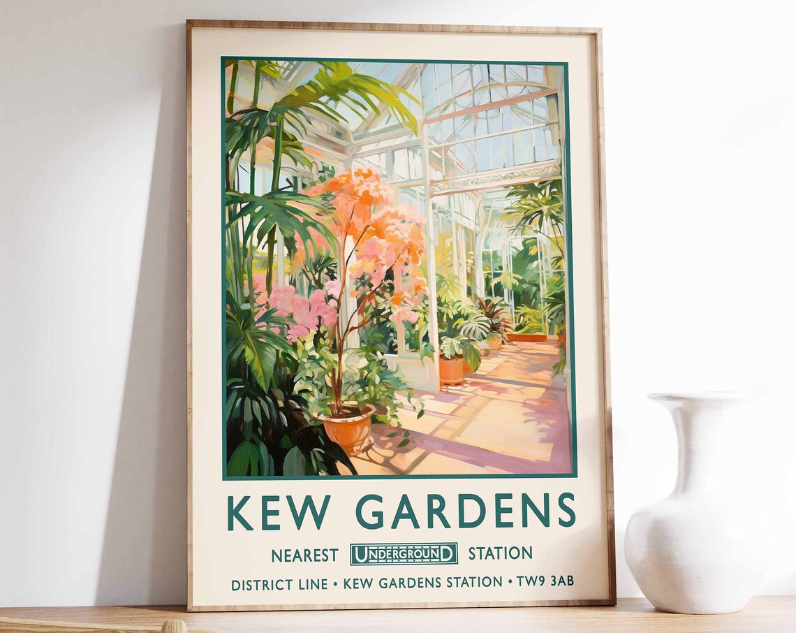 Kew Gardens Botanical Gardens Wall Art Print