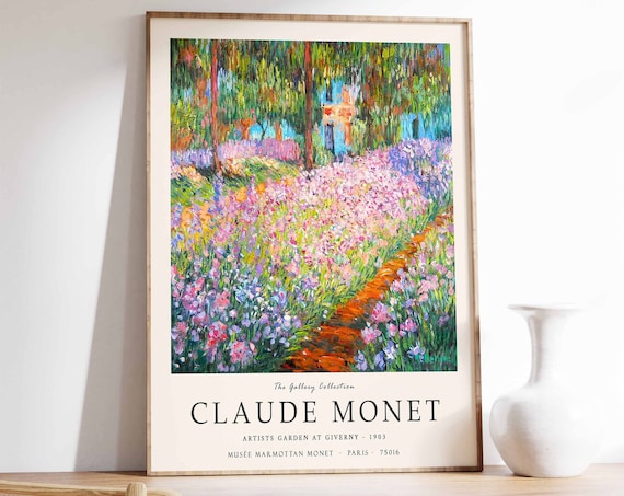 Claude Monet Artist Garden At Giverny 1903 Impressionist Poster