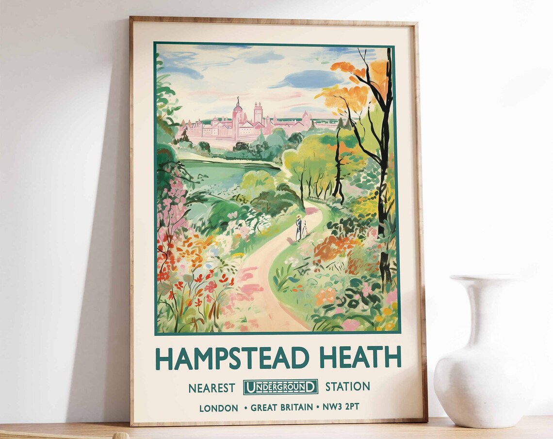 Hampstead Heath London Print, William Morris Gardens