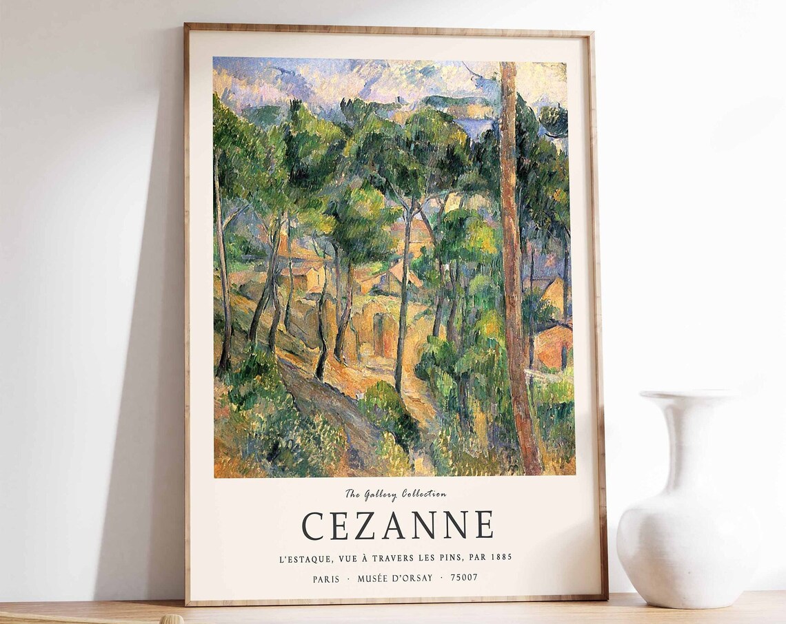 Paul Cezanne L'Estaque Through the Pines 1885 Museum Art Poster