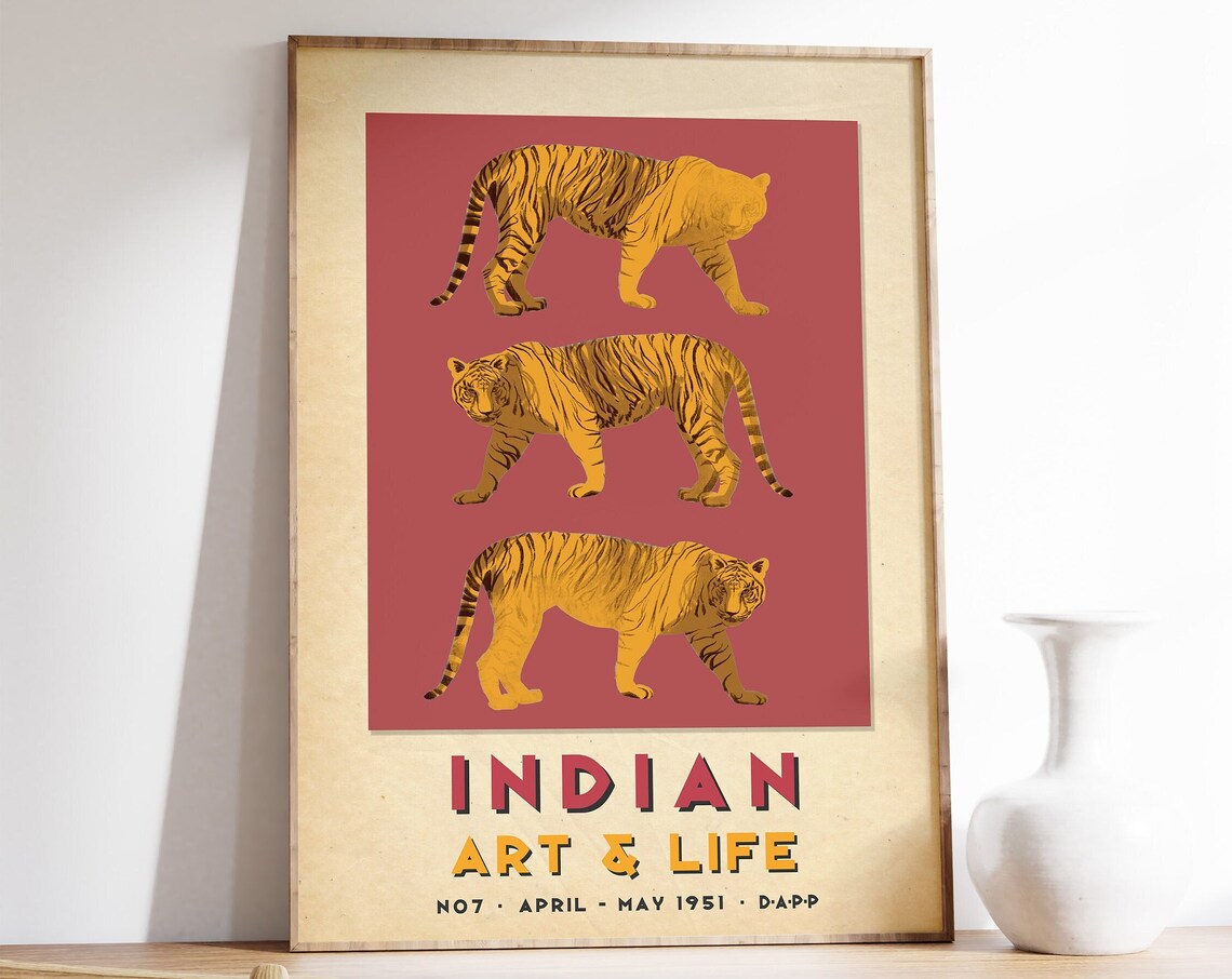 Indian Exhibition Vintage Travel Poster Art Print